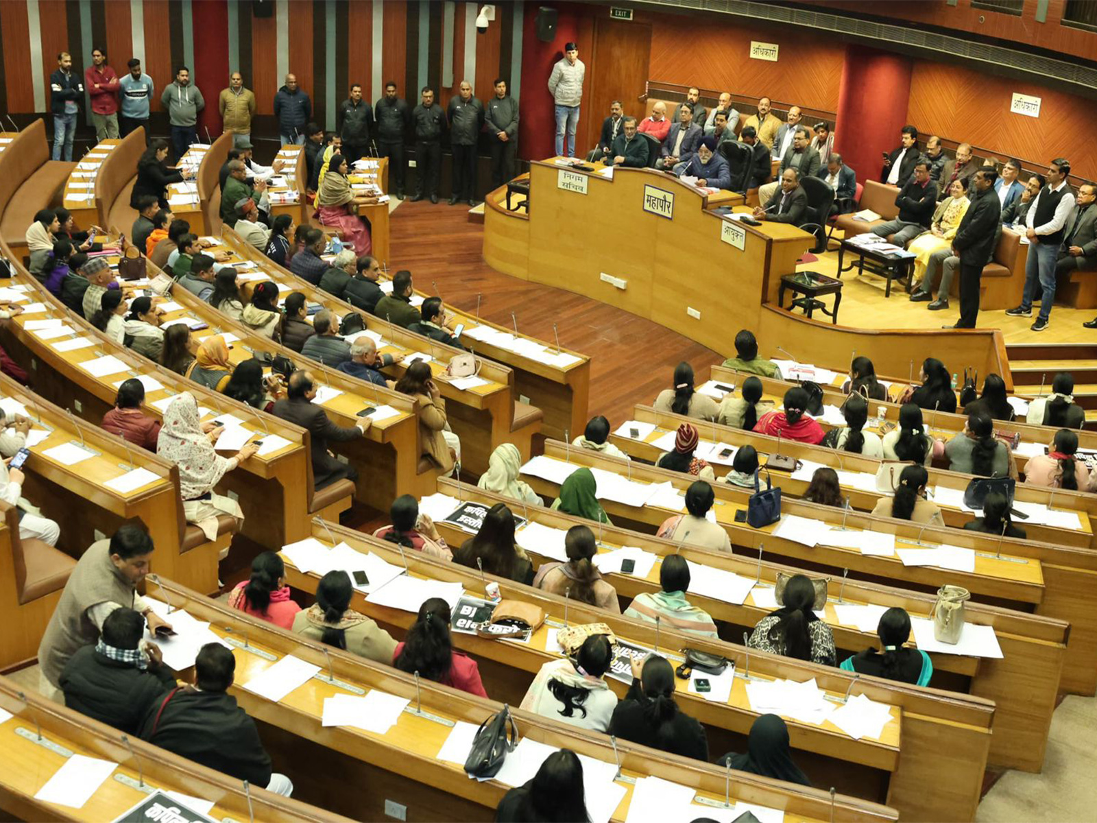 Still from the press conference held by Delhi Mayor Raja Iqbal Singh (Photo/ANI)