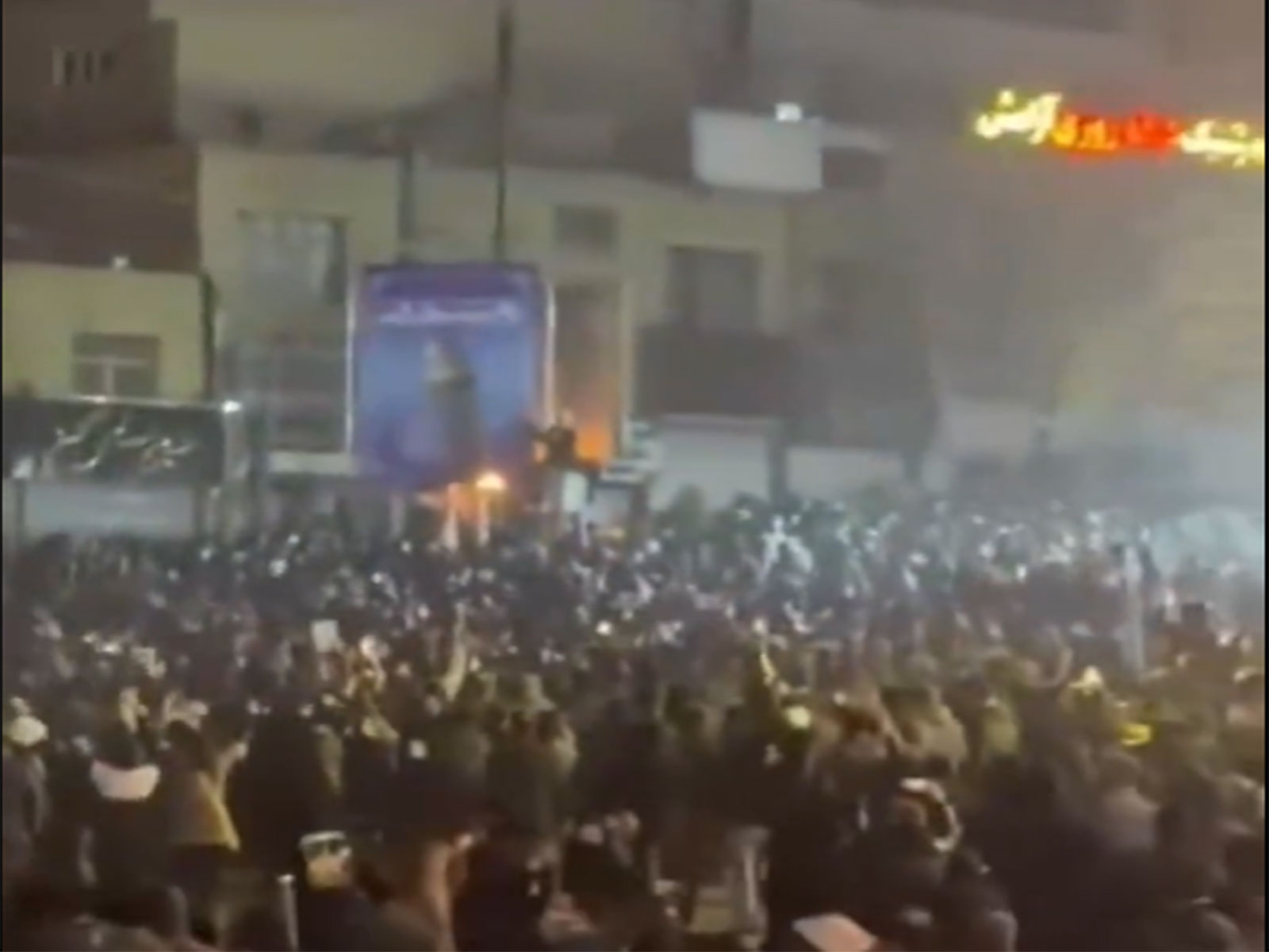 Screengrab of protest video posted by journalist Masih Alinejad (Photo/Courtesy @AlinejadMasih)