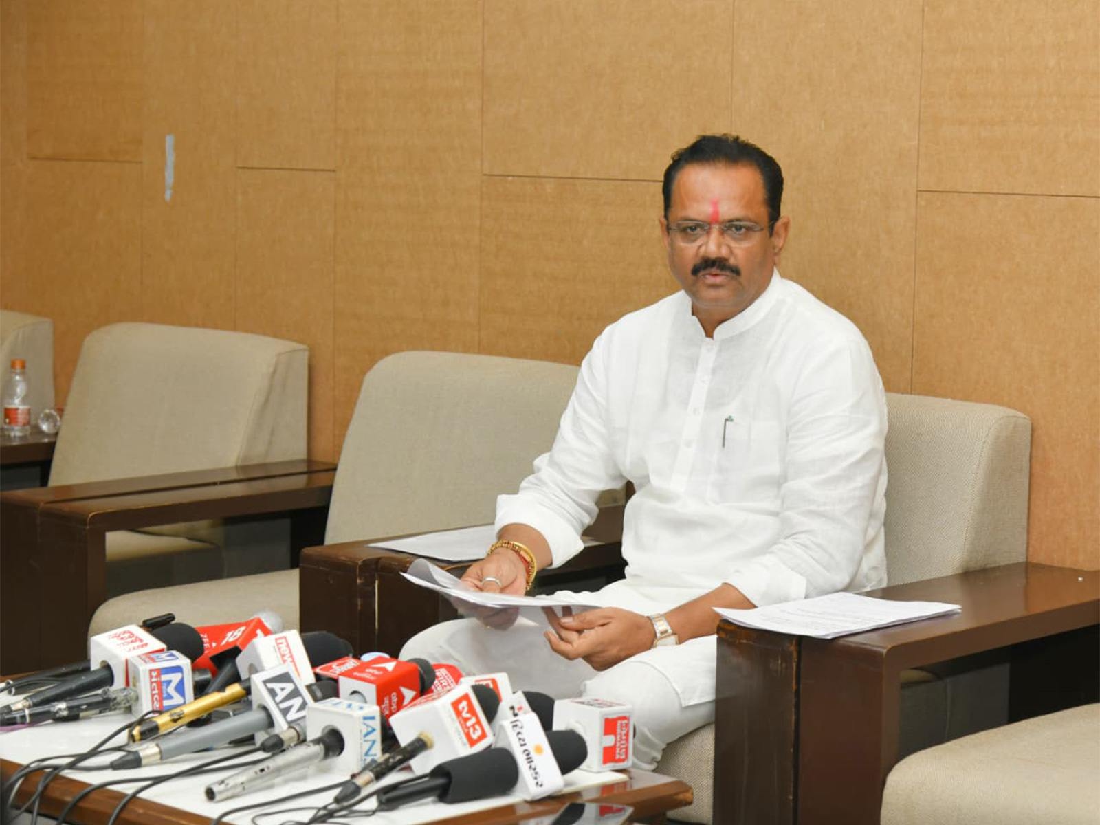 Gujarat Agriculture Minister S Jitu Vaghani (Photo/ANI)