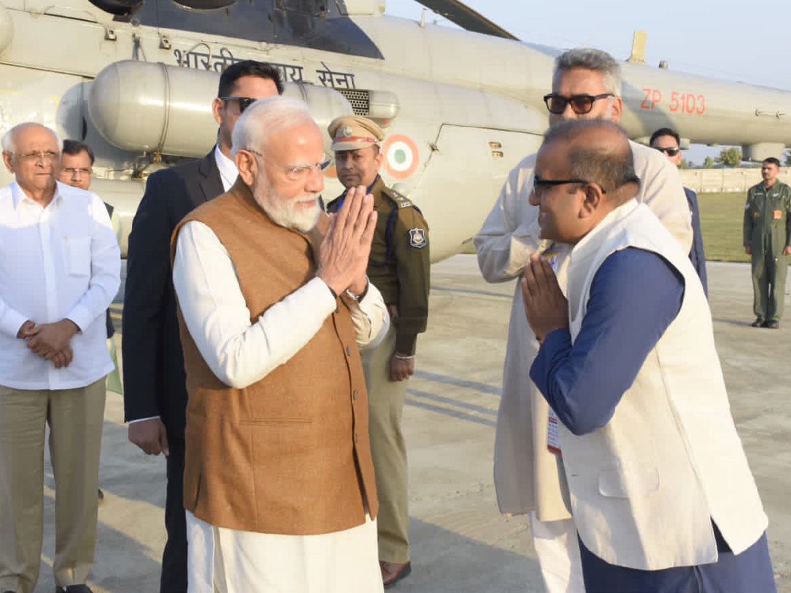 Prime Minister Narendra Modi arrived at Somnath on Saturday. (Photo: Gujarat CMO)