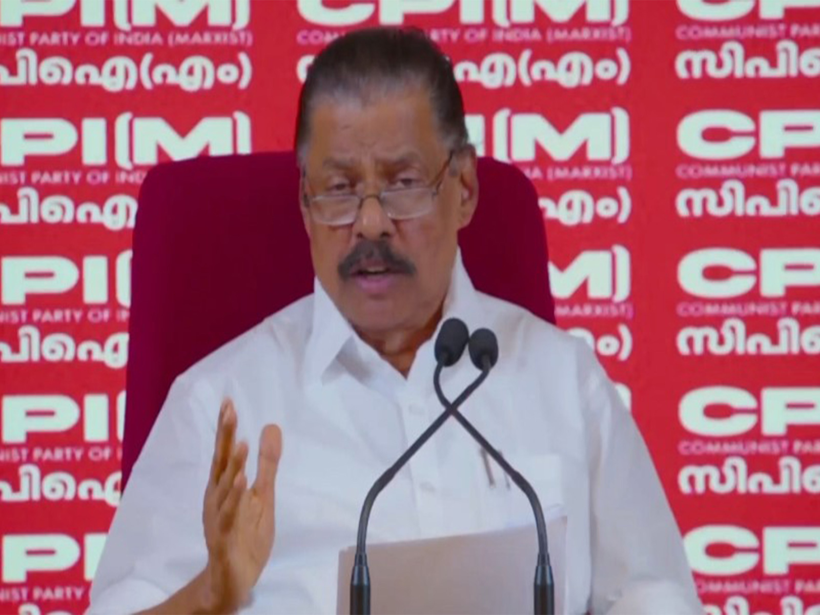 CPI(M) State Secretary MV Govindan (Photo/ANI)
