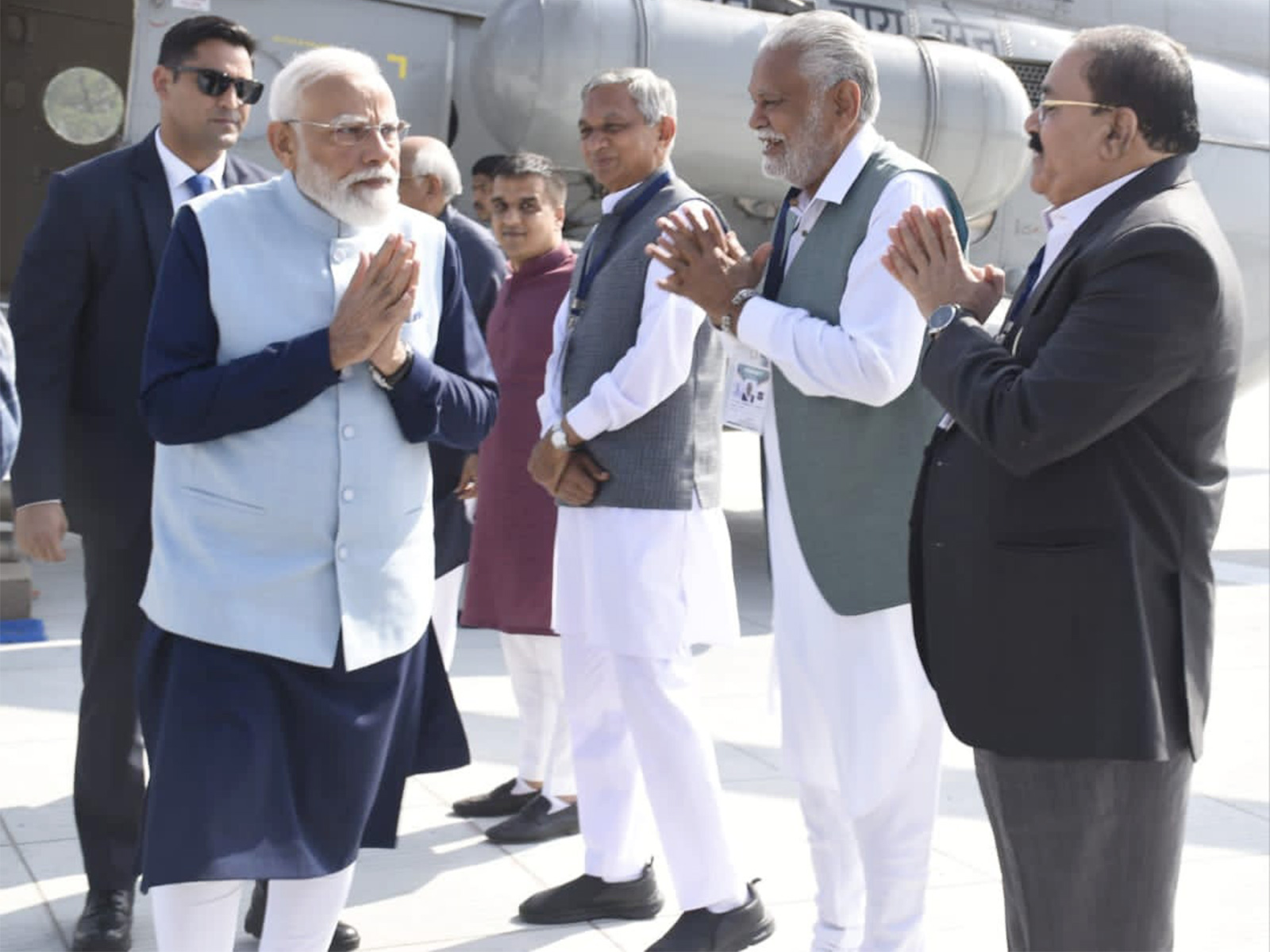 Prime Minister Narendra Modi in Rajkot on Sunday (Photo/Gujarat CMO)