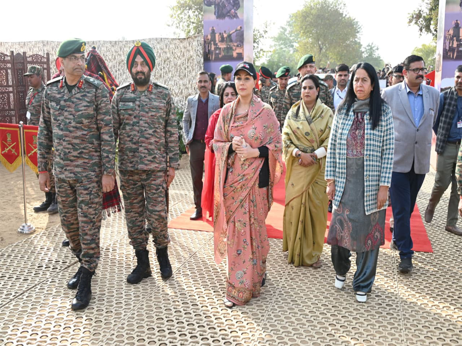 Rajasthan Deputy CM Diya Kumari at  'Know Your Army Mela' (Photo/PIB)