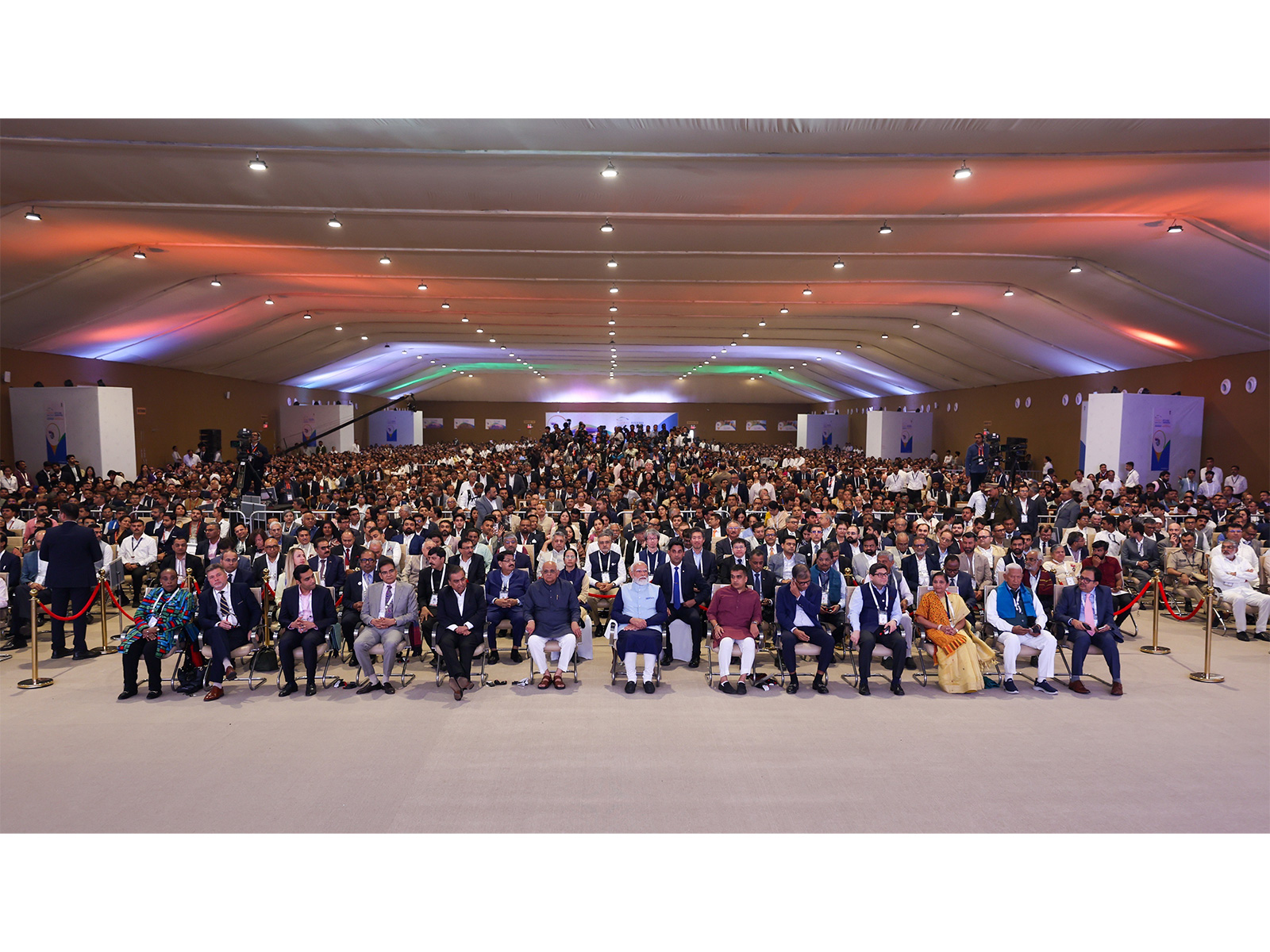 Vibrant Gujarat Regional Conference in Rajkot. (Photo/ANI)