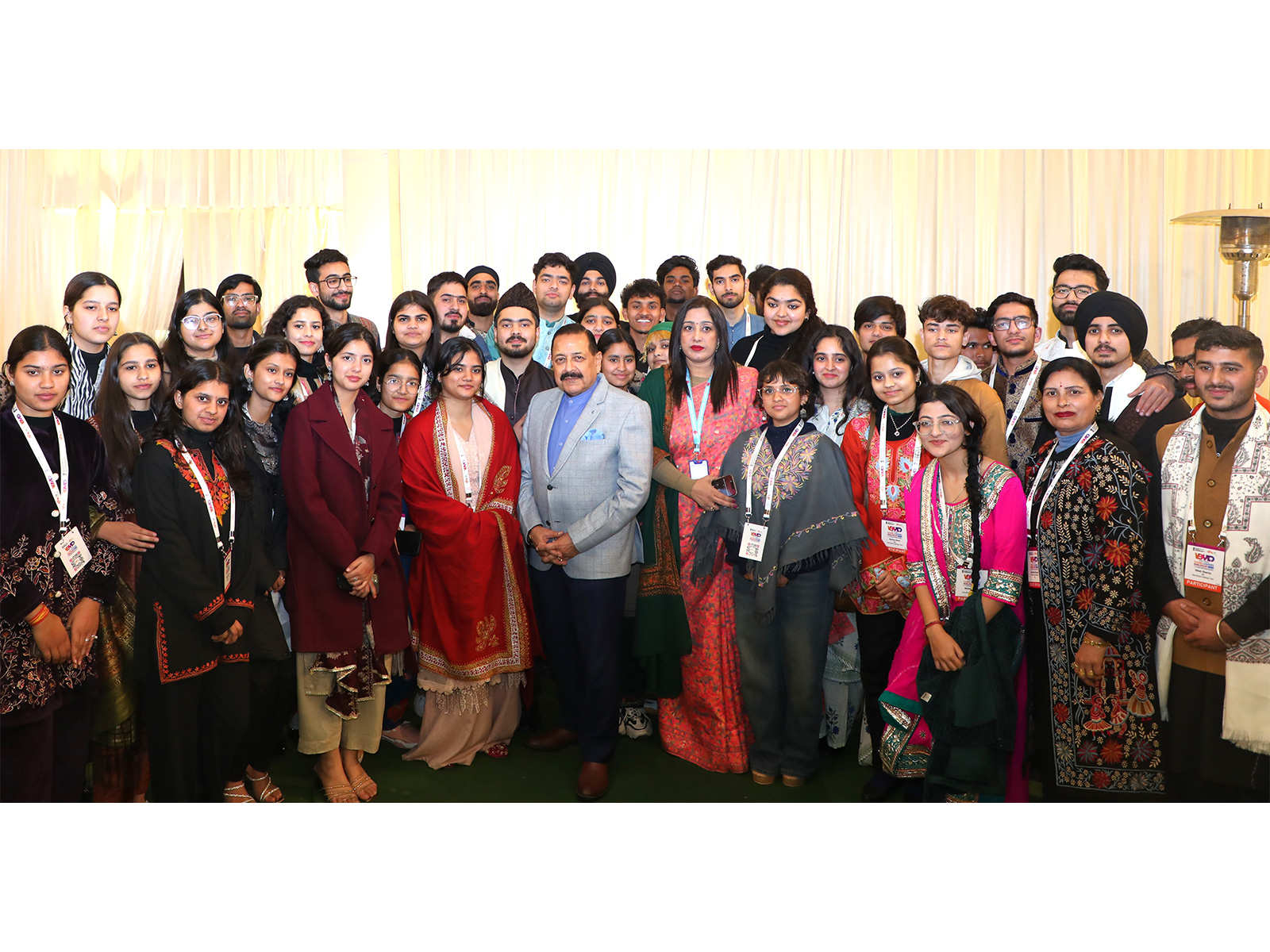 Union Minister Jitendra Singh interacts with young participants of Viksit Bharat Young Leaders' Dialogue 2026 (Photo/PIB)