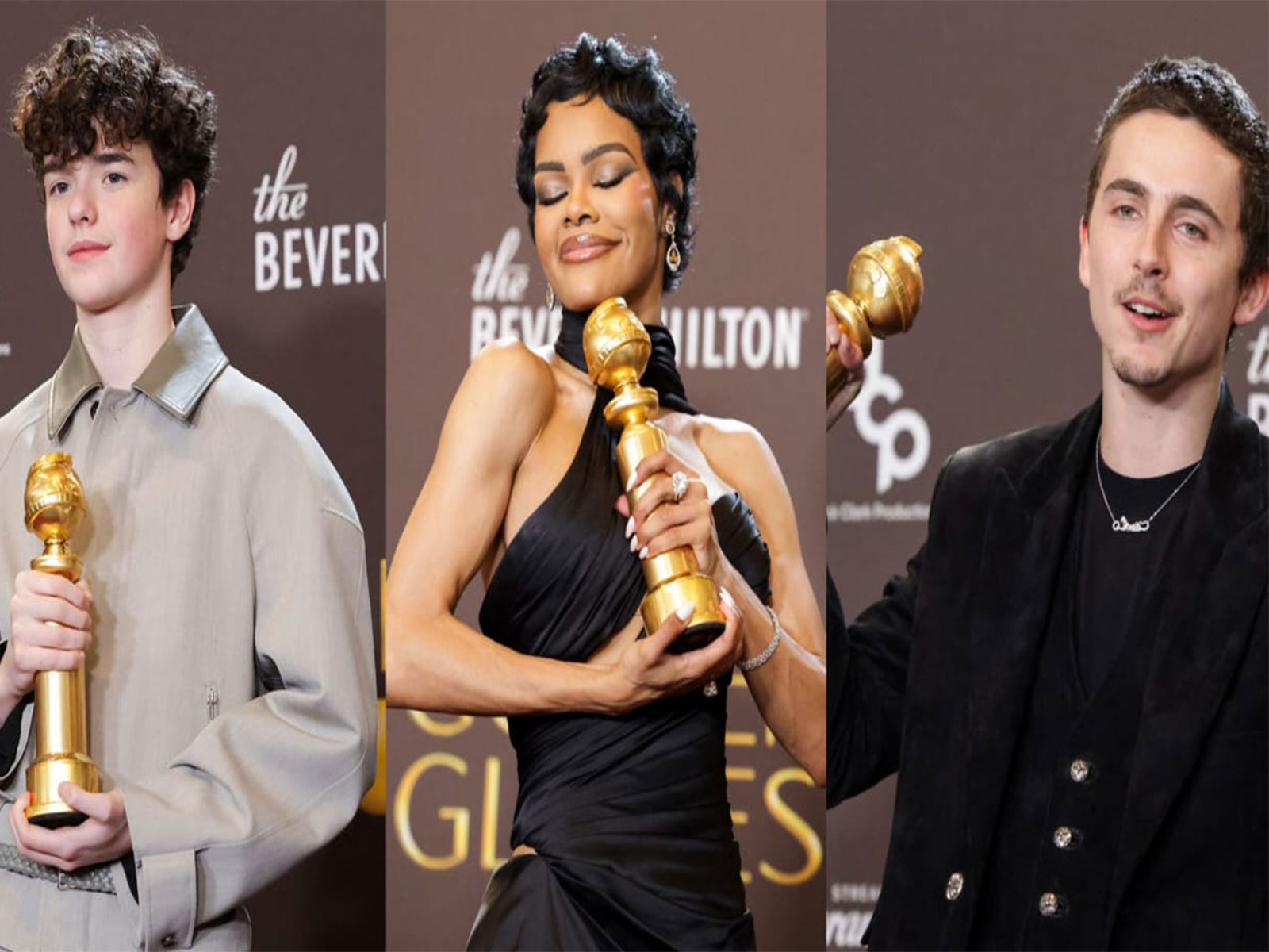 Owen Cooper, Teyana Taylor, Timothee Chalamet (Photo/Reuters)