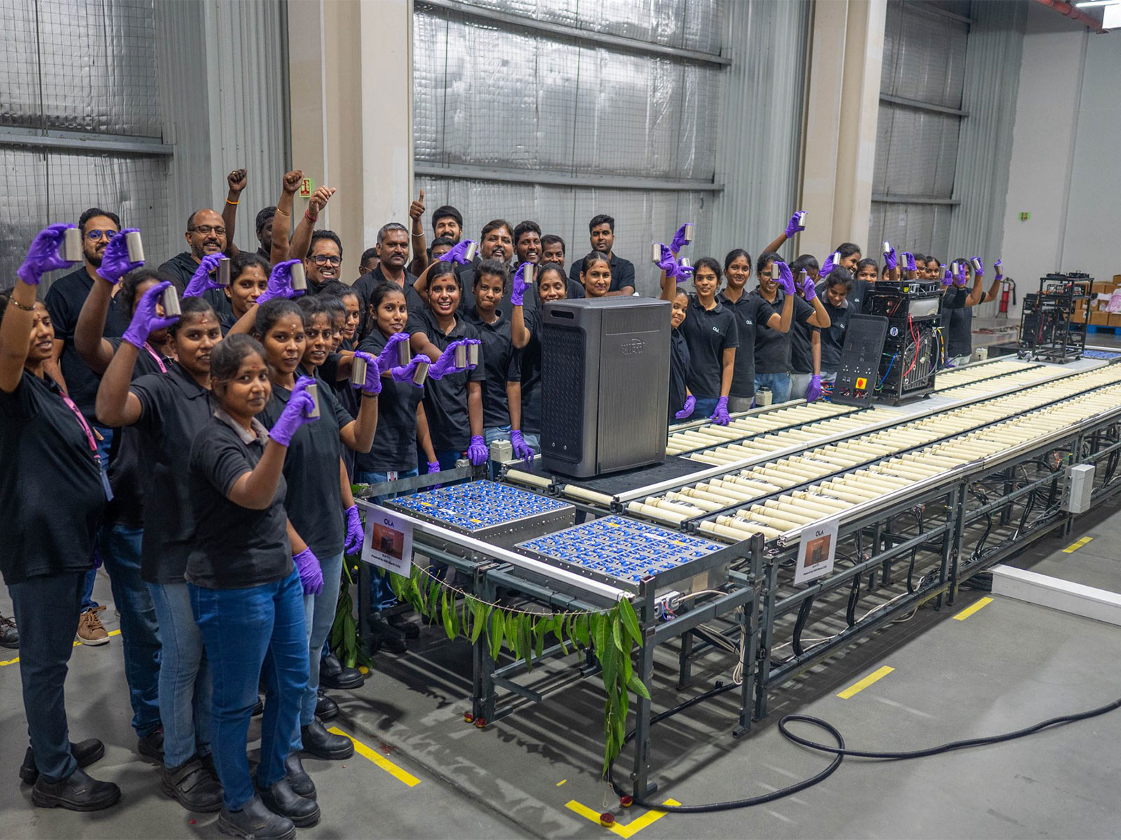  Ola Electric rolls out first 'Shakti' from its gigafactory. (Photo: X/bhash)