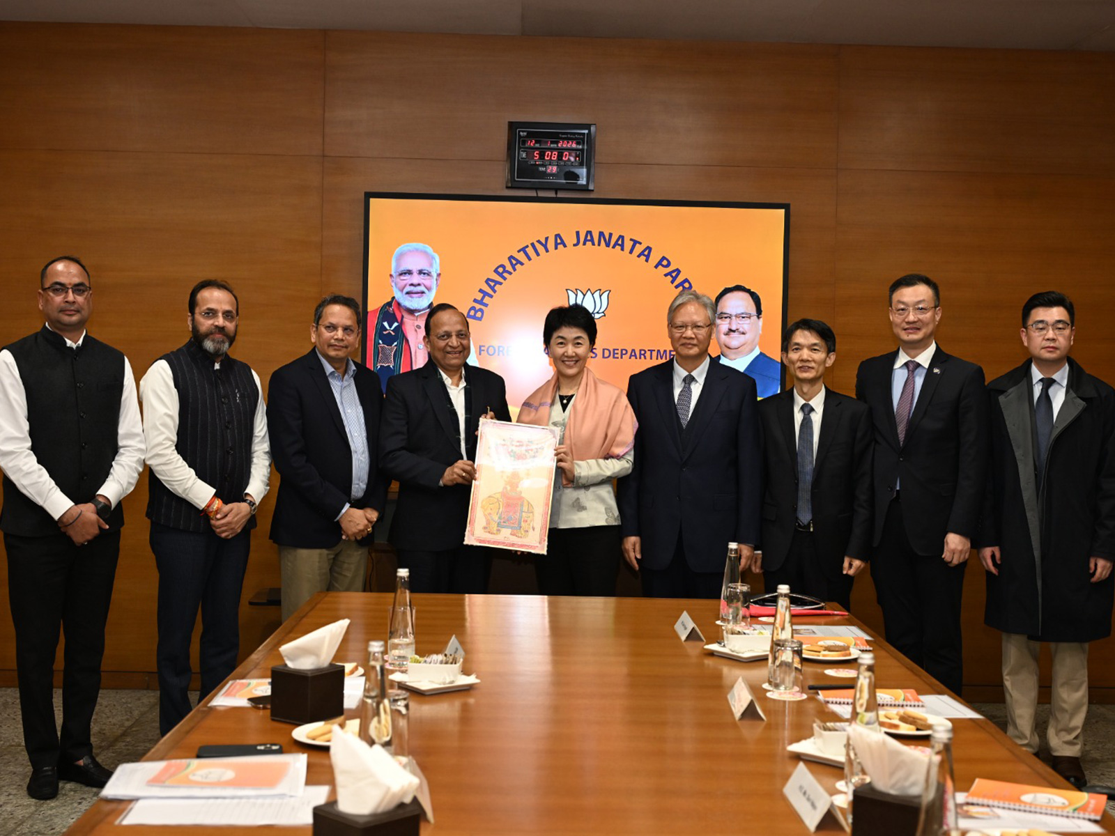 CPC Delegation visits BJP head office to strengthen inter-party ties (Photo/X/@vijai63)