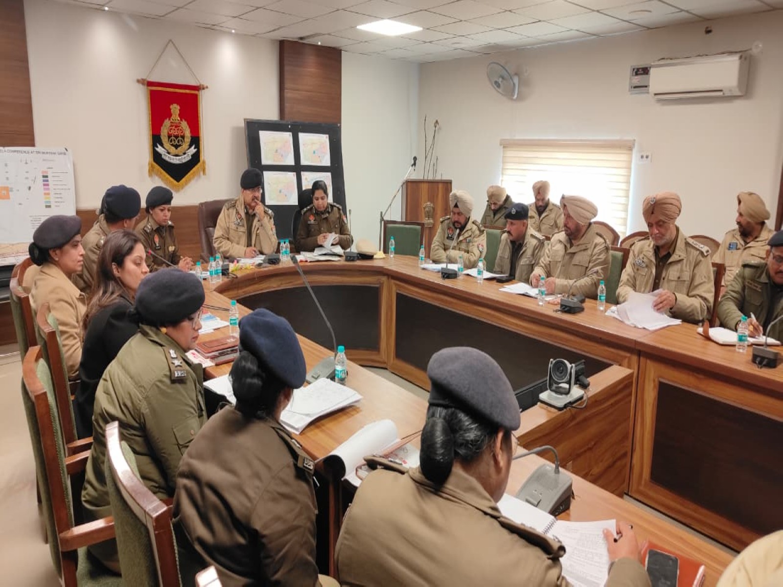 Special DGP Law and Order Arpit Shukla in security arrangements review meeting (Photo/ANI)