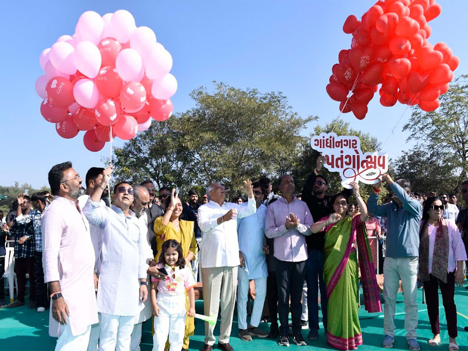 Gujarat Chief Minister Bhupendra Patel inaugurated the Kite Festival 2026, organized by the Sahay Foundation at Central Vista in Gandhinagar (Photo/Gujarat CMO)