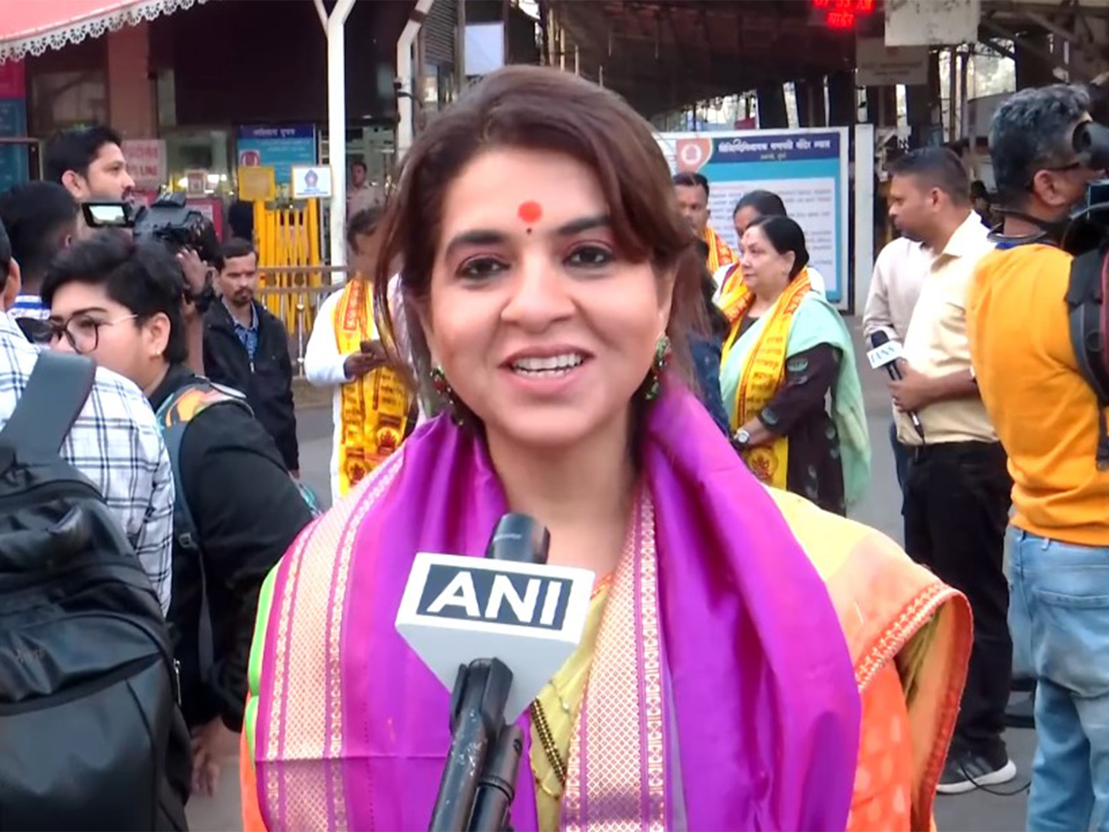 Shiv Sena leader Shaina NC (Photo/ANI)