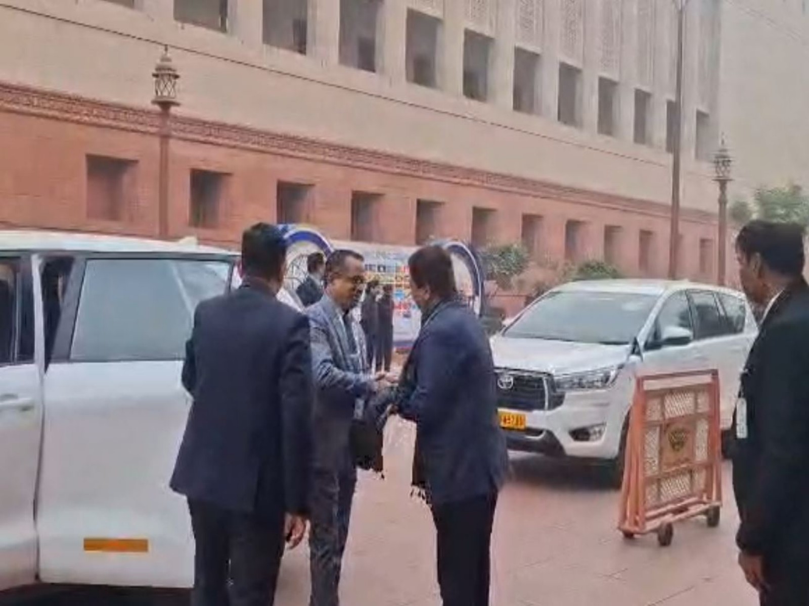 A delegation from Sri Lanka at Parliament for 28th CSPOC (Photo/ANI)