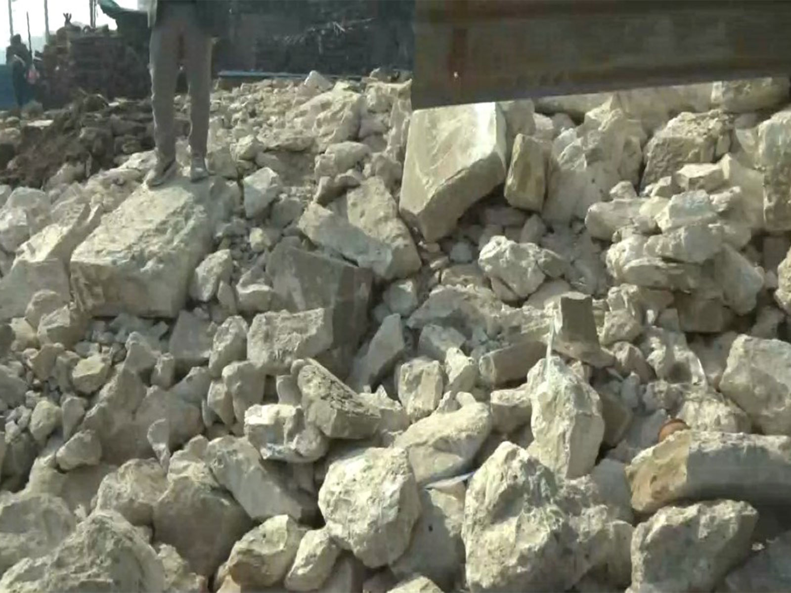 Visuals from Varanasi's Manikarnika Ghat (Photo/ANI)