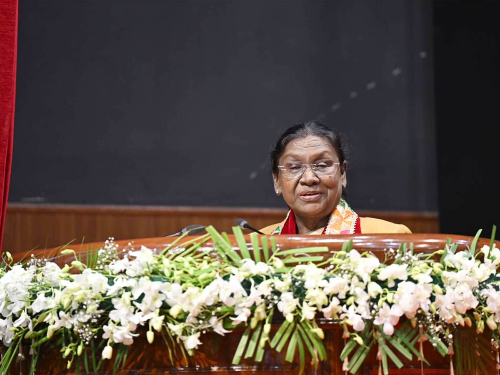 President Droupadi Murmu at the event (Photo/@rashtrapatibhvn)