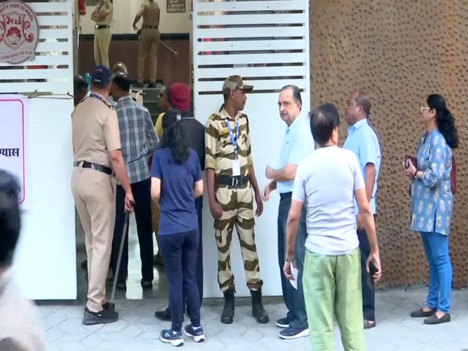 Voters waiting for their turn to cast vote for BMC elections in Mumbai (Photo/ANI)