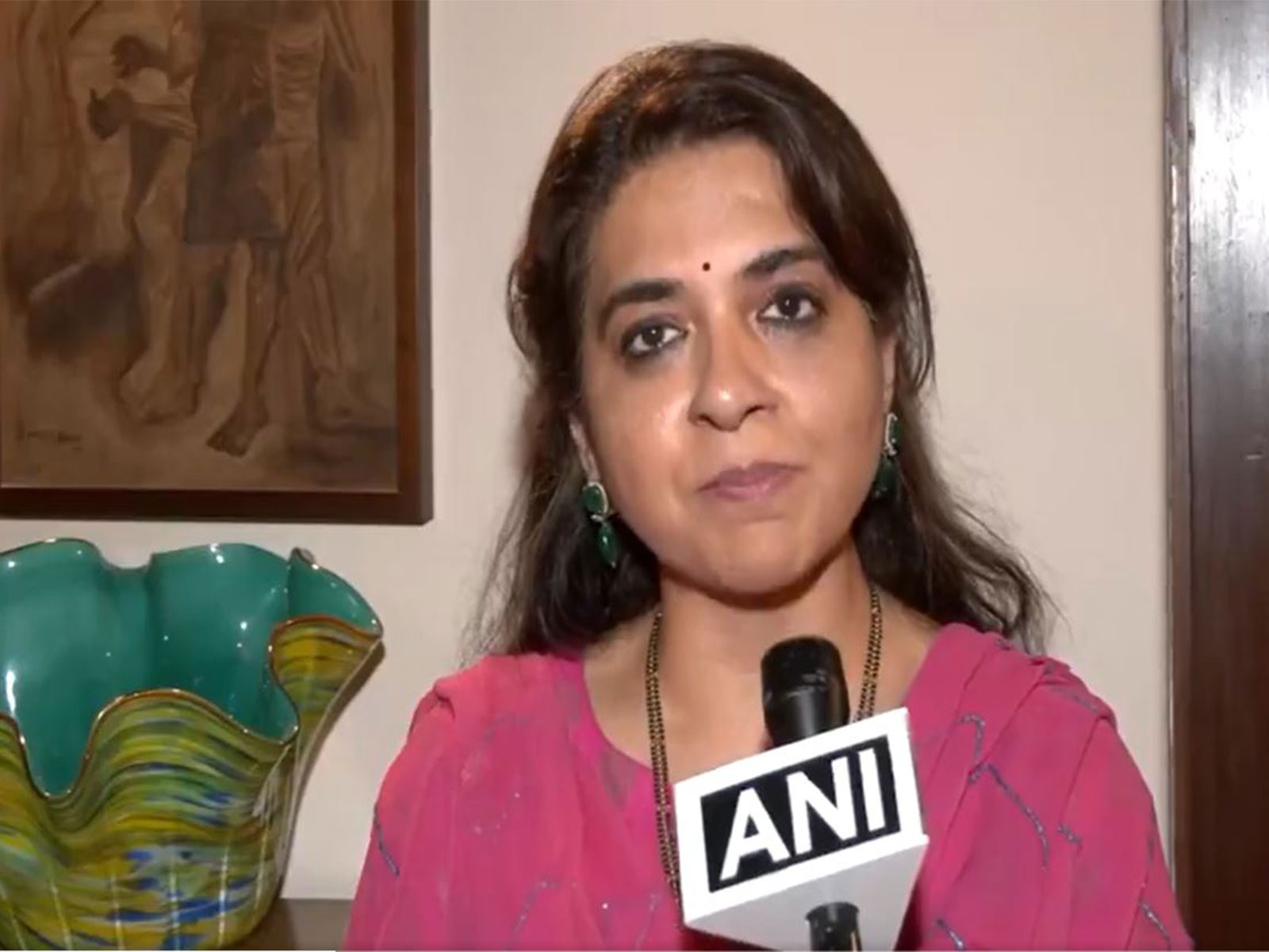 Shiv Sena leader Shaina NC. (Photo/ANI)