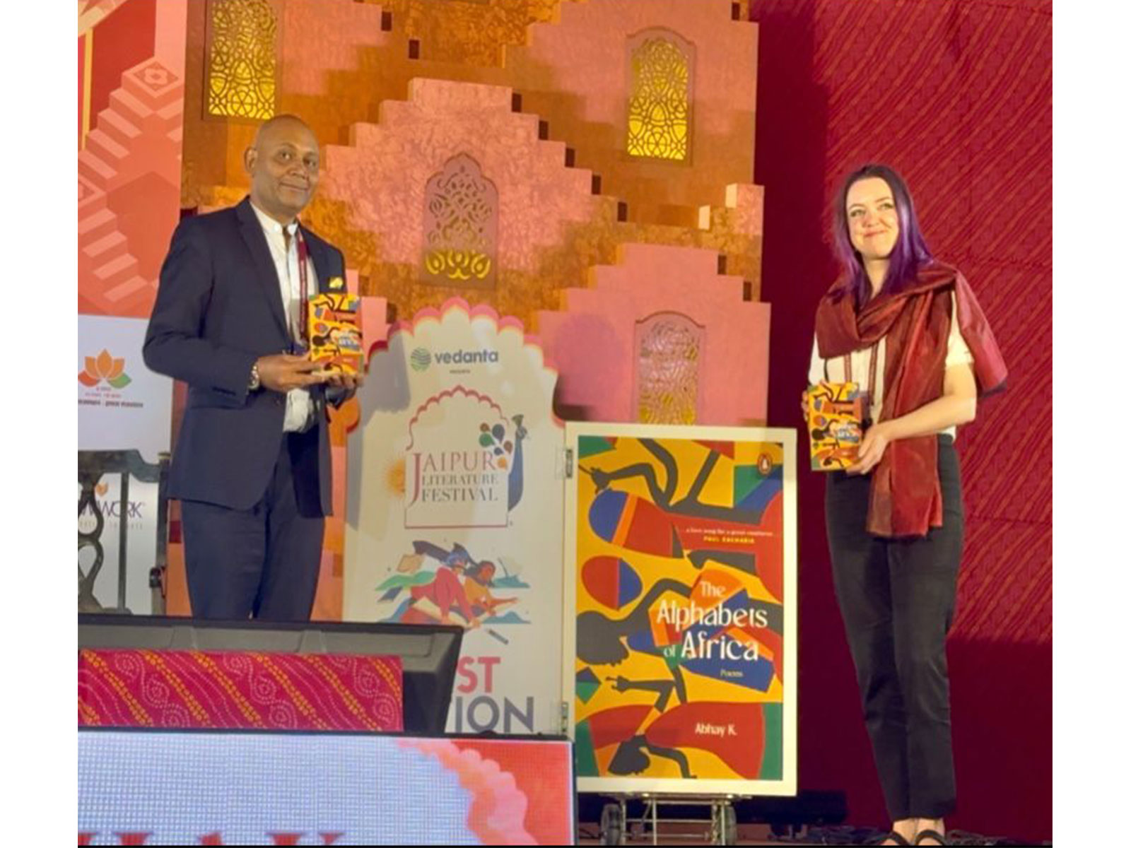 Poet-diplomat Abhay K.'s new poetry collection 'The Alphabets of Africa' (Photos/ANI)