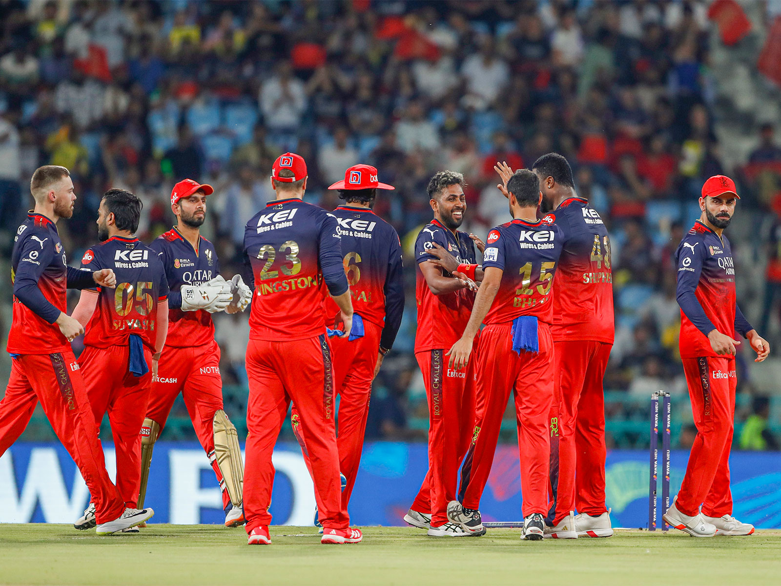 RCB players celebrating (File Photo/ANI)