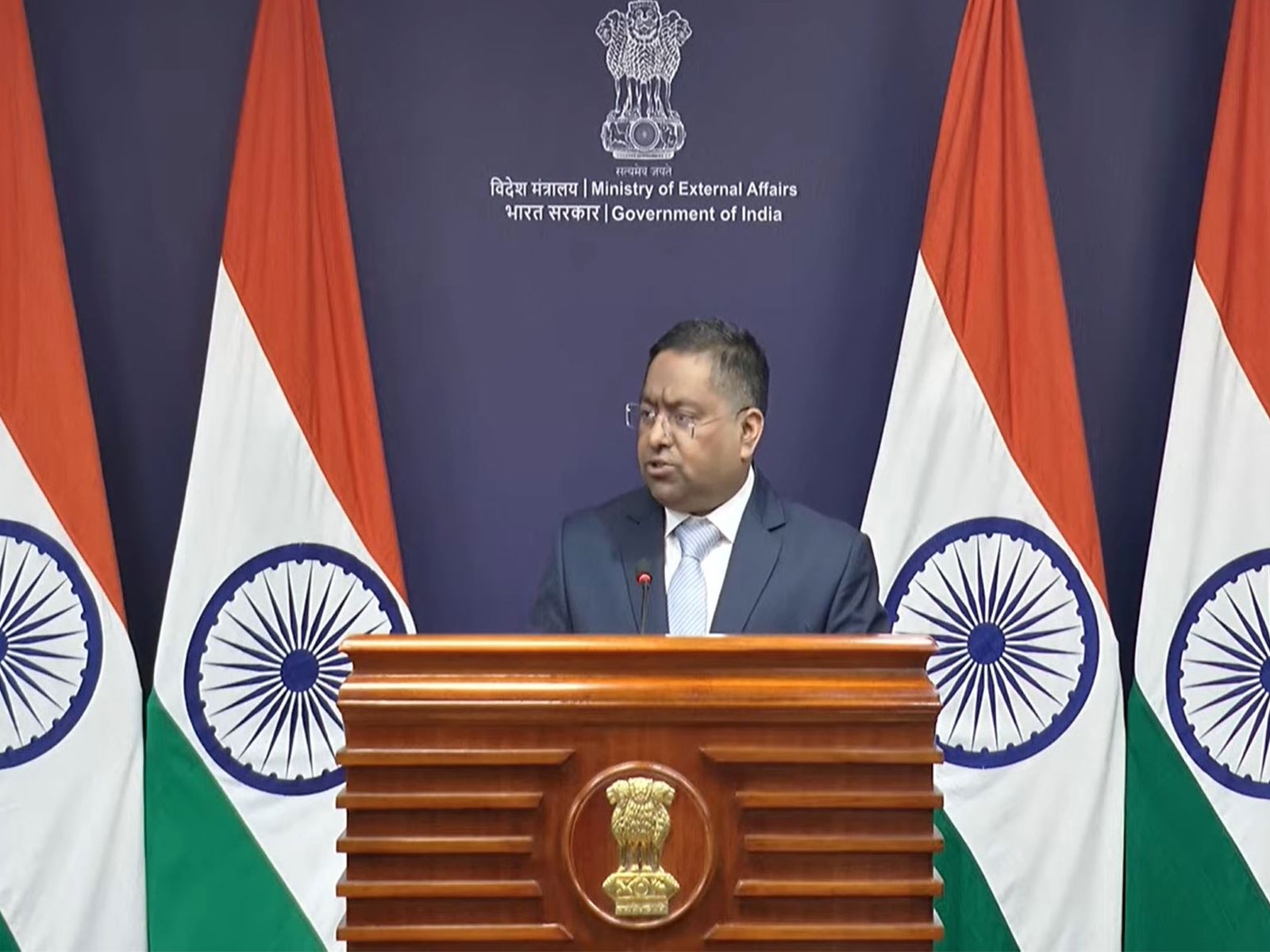MEA Spokesperson Randhir Jaiswal (Photo/ Youtube @MEAIndia)