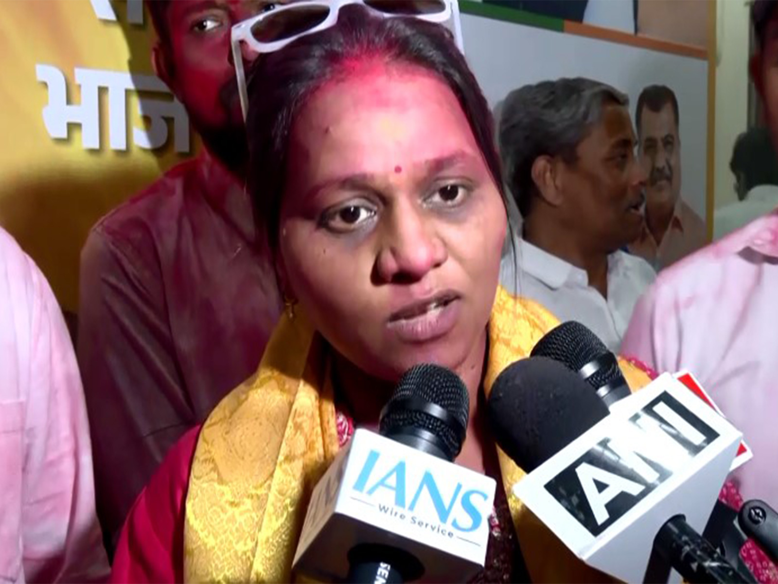 BJP winning candidate Shilpa Keluskar in BMC elections (Photo/ANI)