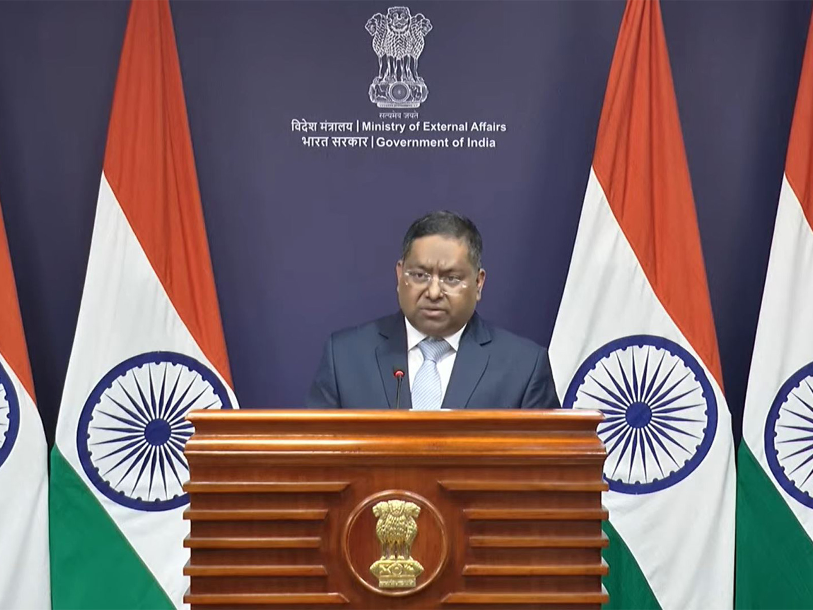 MEA Spokesperson Randhir Jaiswal (Photo/ Youtube @MEAIndia)