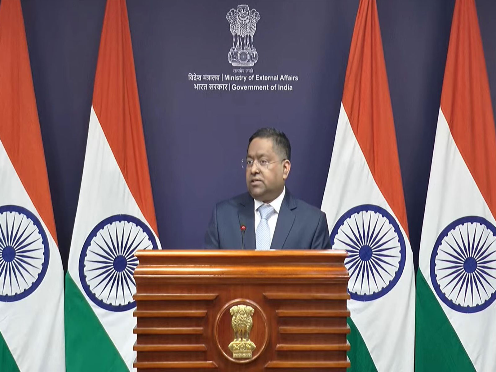 MEA Spokesperson Randhir Jaiswal (Photo/Youtube @MEAIndia)