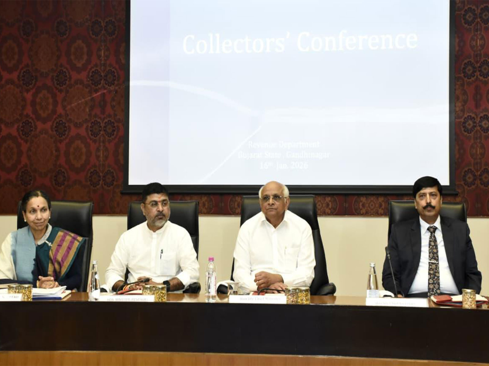 Gujarat CM Bhupendra Patel at Collector Conference held in Gandhinagar, Gujarat (Photo/Gujarat CMO)