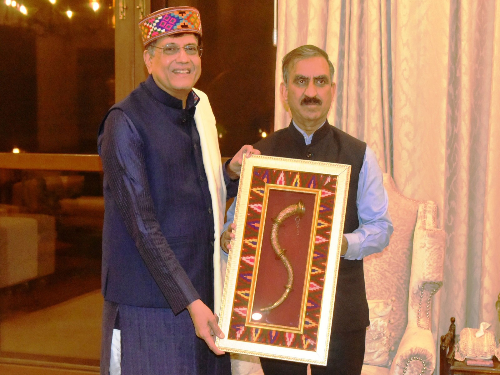 CM Sukhvinder Singh Sukhu meets Union Minister Piyush Goyal in Delhi (Photo/ @SukhuSukhvinder)