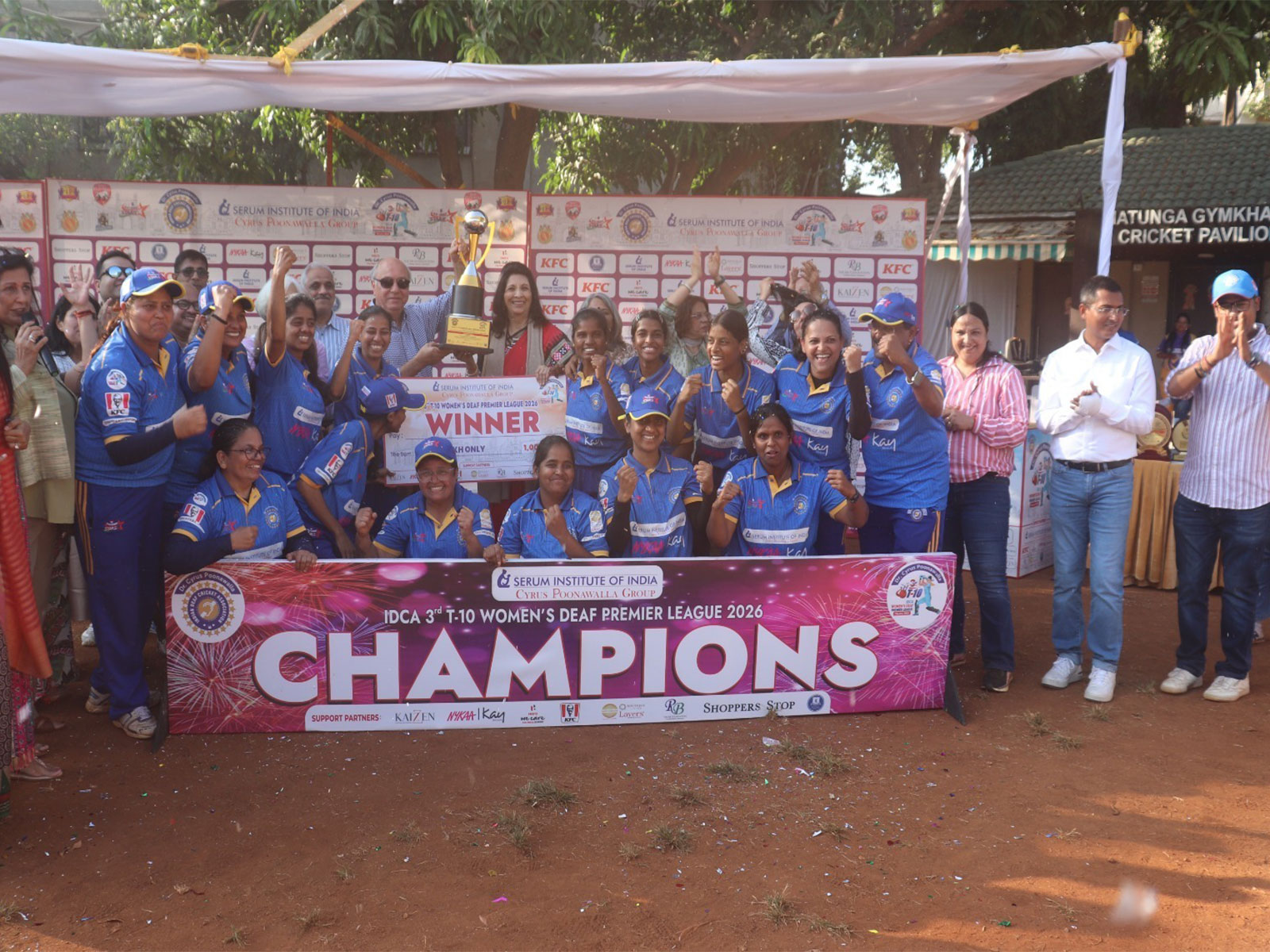 Mumbai Stars crowned champions of Women's Deaf Premier League.  (Photo/IDCA)