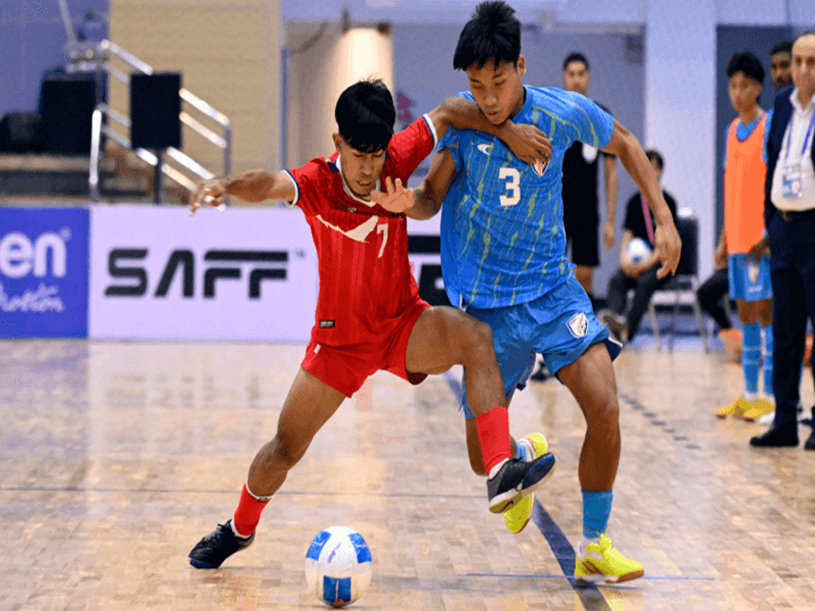 India secures a 3-3 draw against Nepal. (Photo/AIFF)