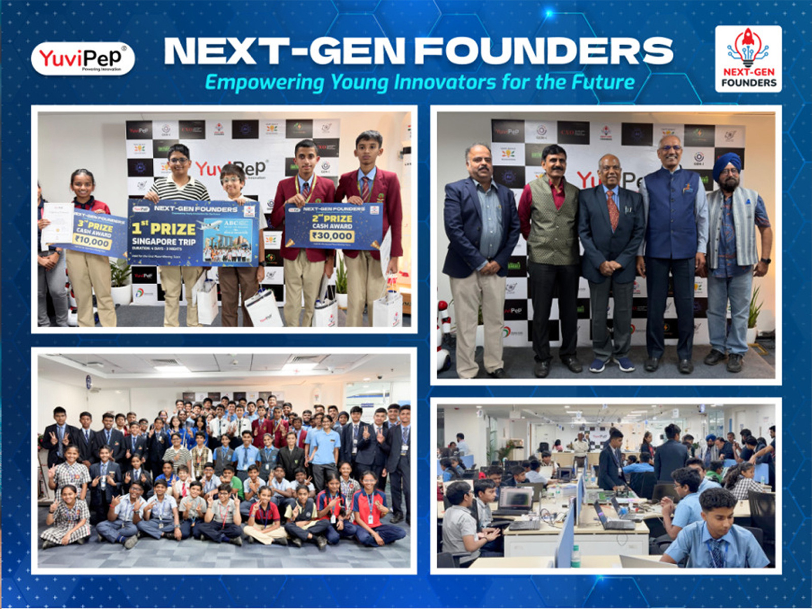 School Innovators Engage with ISRO Leaders at YuviPep's Next-Gen Founders Grand Finale