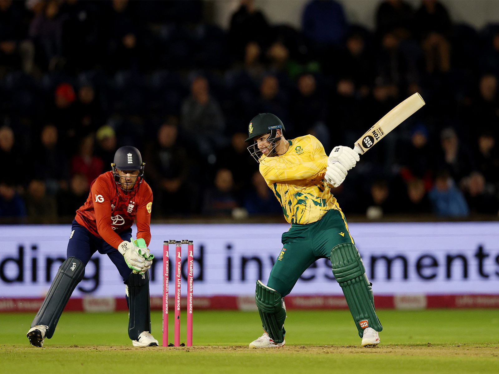 South Africa's Donovan Ferreira batting (Photo: ANI)