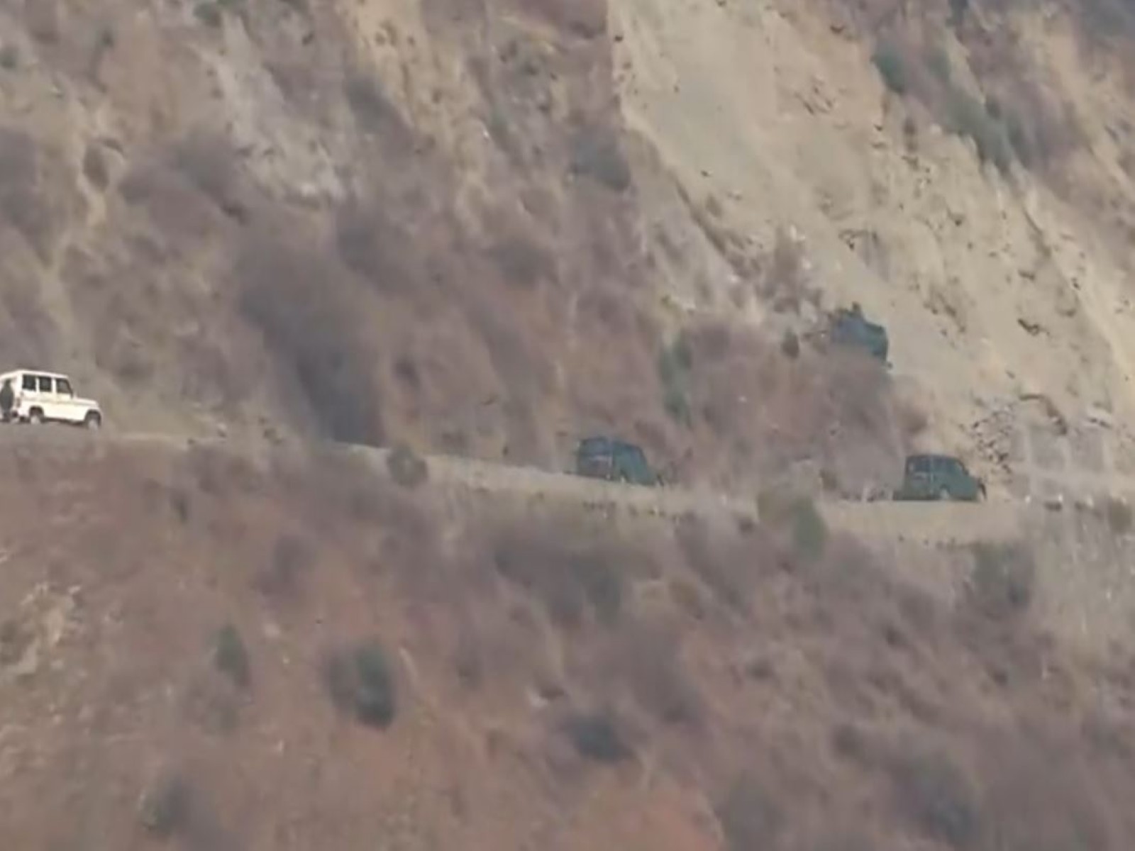 J-K: Visual from Kishtwar where an encounter broke out between security forces and terrorists yesterday (Photo/ANI)