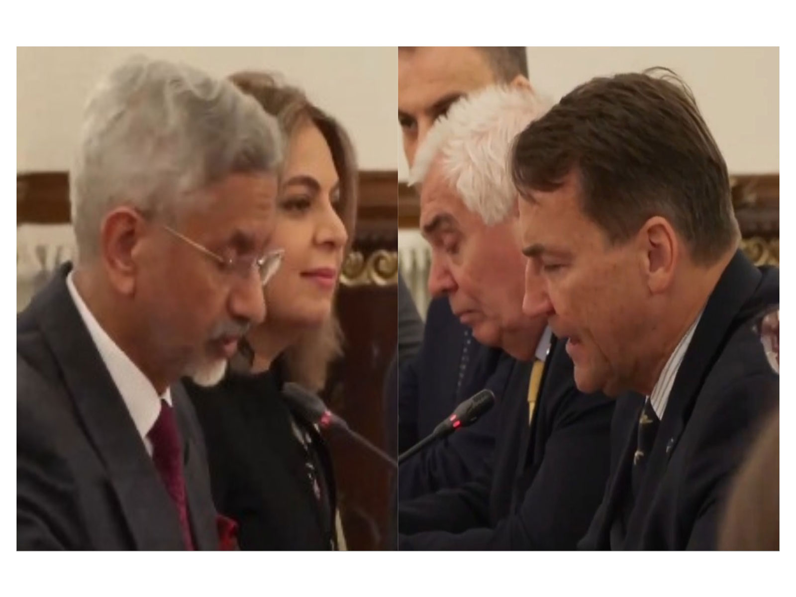 External Affairs Minister S Jaishankar with his Polish coutnerpart Radoslaw Sikorski in New Delhi on January 19, 2026,  (Photo: X/@DrSJaishankar)