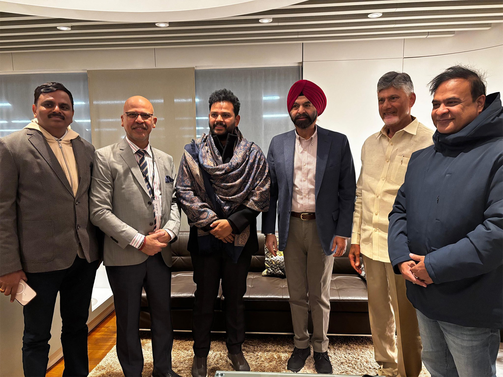 India's Ambassador to Switzerland Mridul Kumar meets World Bank Group President Ajay Banga at Zurich Airport during his arrival for the World Economic Forum (WEF) Annual Meeting in Davos. (Photo: X/@IndiainSwiss)