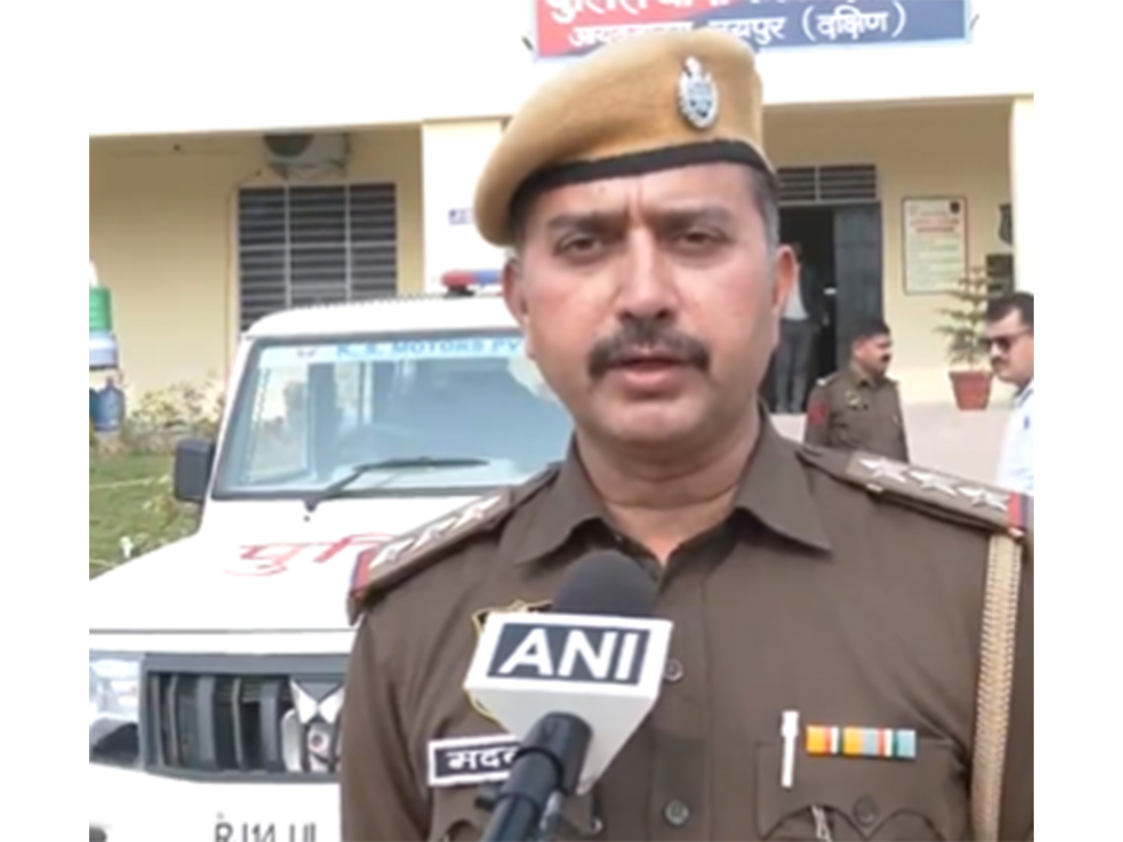 Madanlal Kadwasra, SHO, Patrakar Colony Police Station (Photo/ANI)