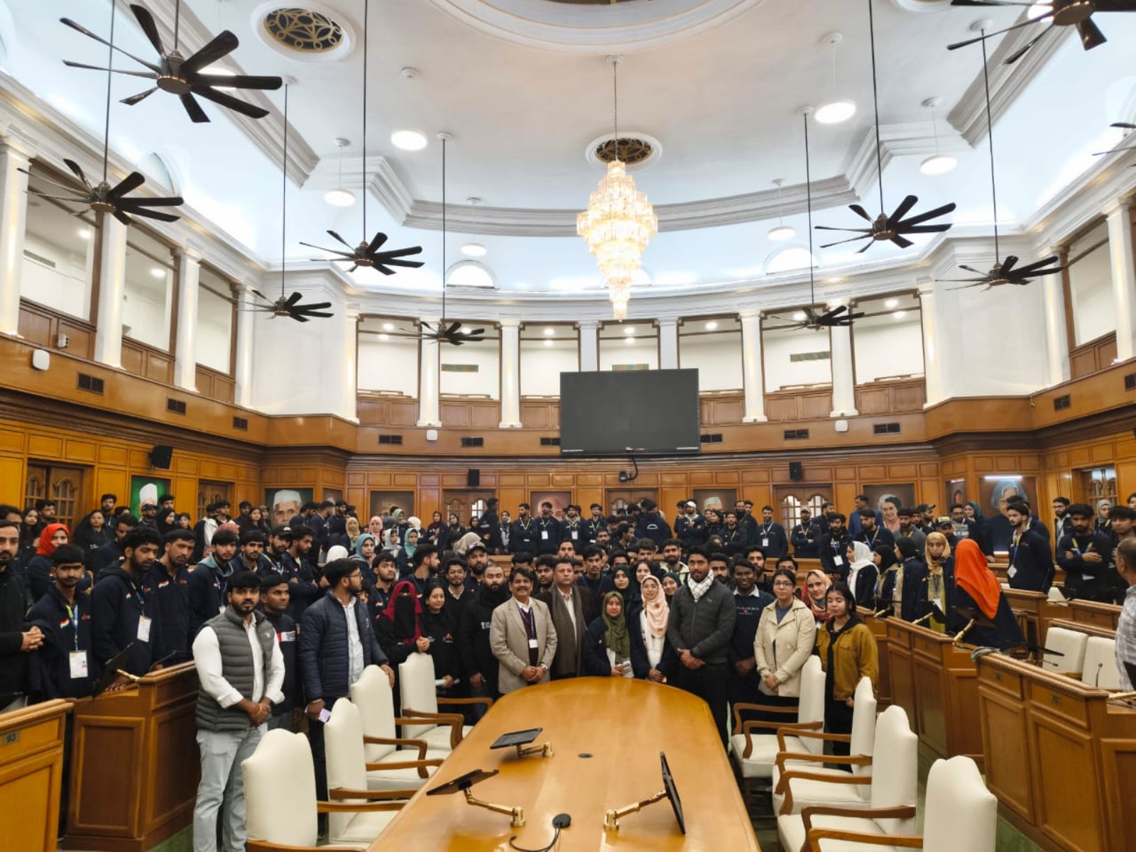 Kashmiri Youth Visit Delhi Assembly under KYEP initiative (Photo/ANI)