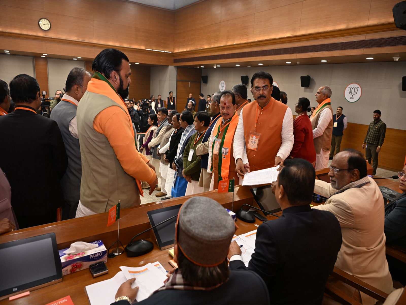 Nitin Navin filed his nomination for the post of National President (Photo/ANI)