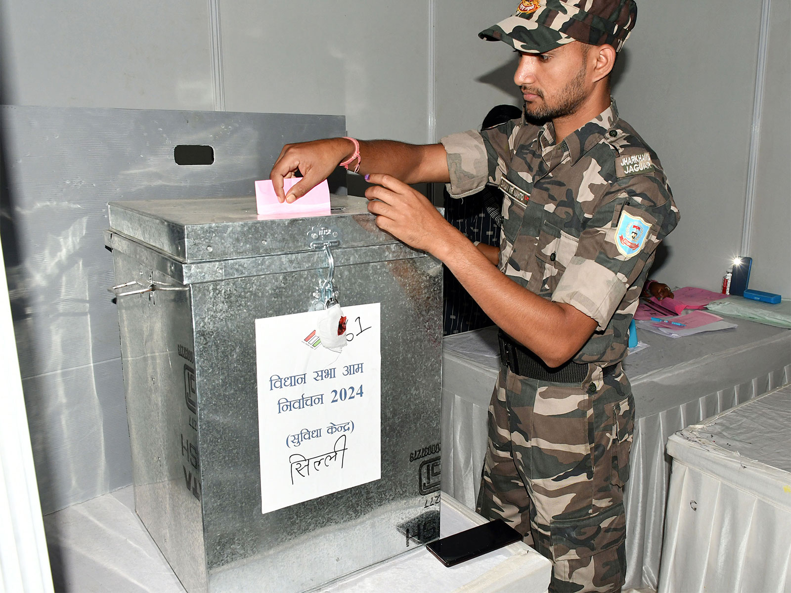 Casting of vote through postal ballot (File photo/ANI)