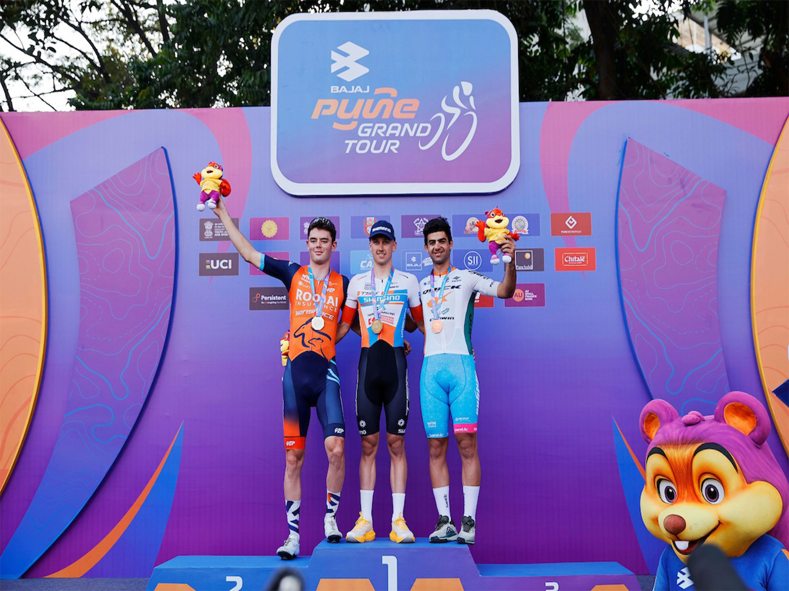 Pune Grand Tour Prologue stage winners (Photo: Pune Grand Tour)