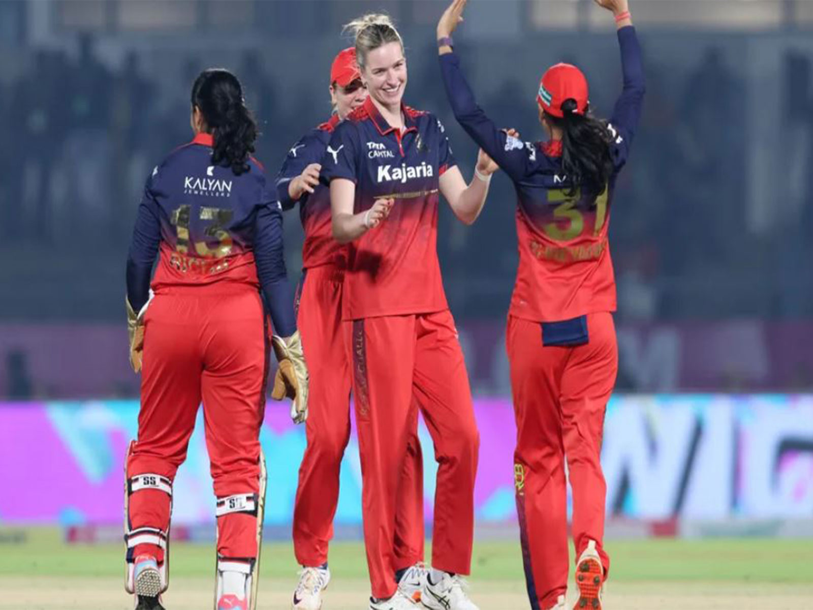 RCB team celebrating. (Photo: WPL)