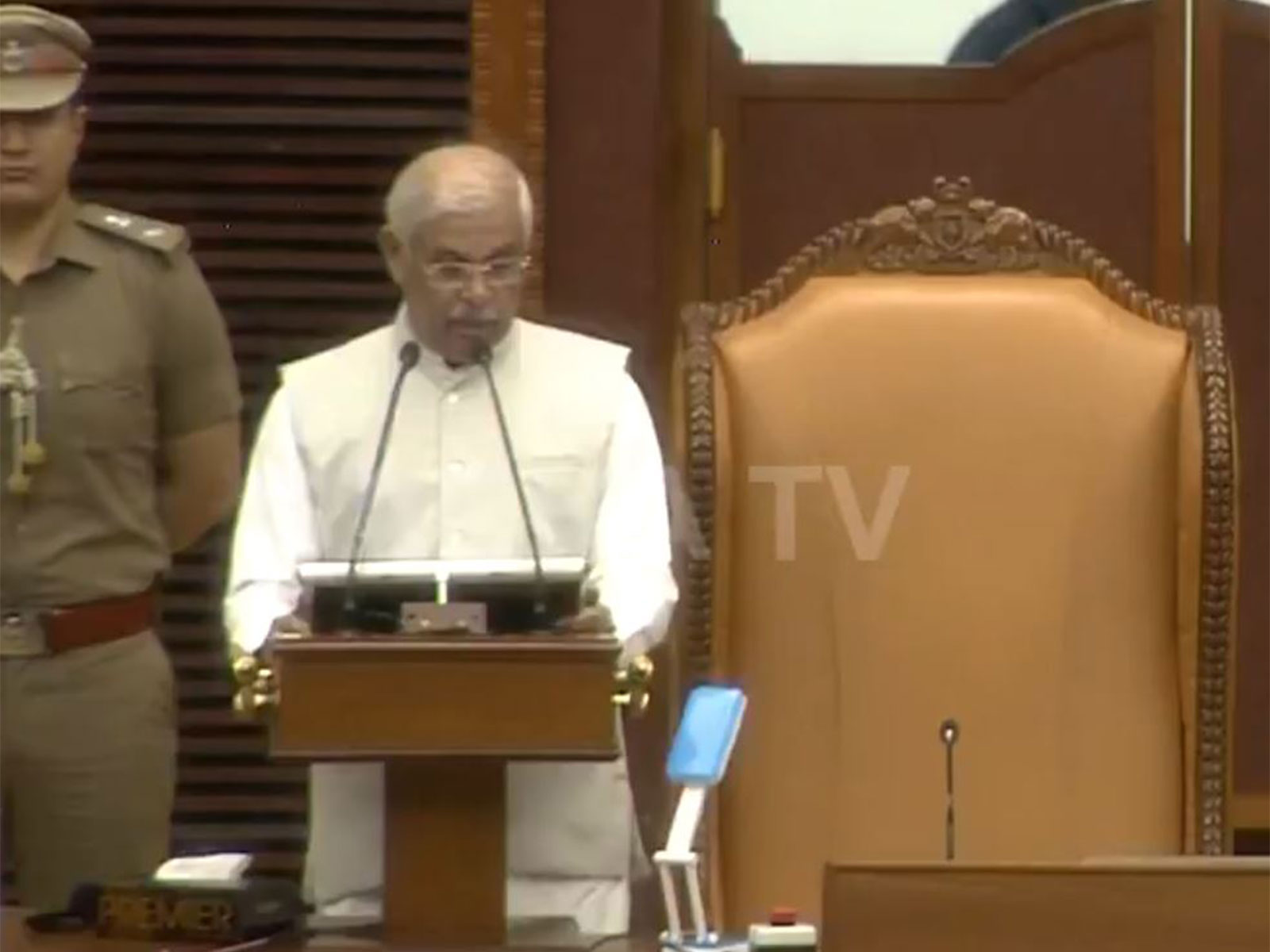 A screegrab from the Kerala Legislative Assembly Session on Jaunary 20, 2026 (Photo credit/Kerala Legislative Assembly