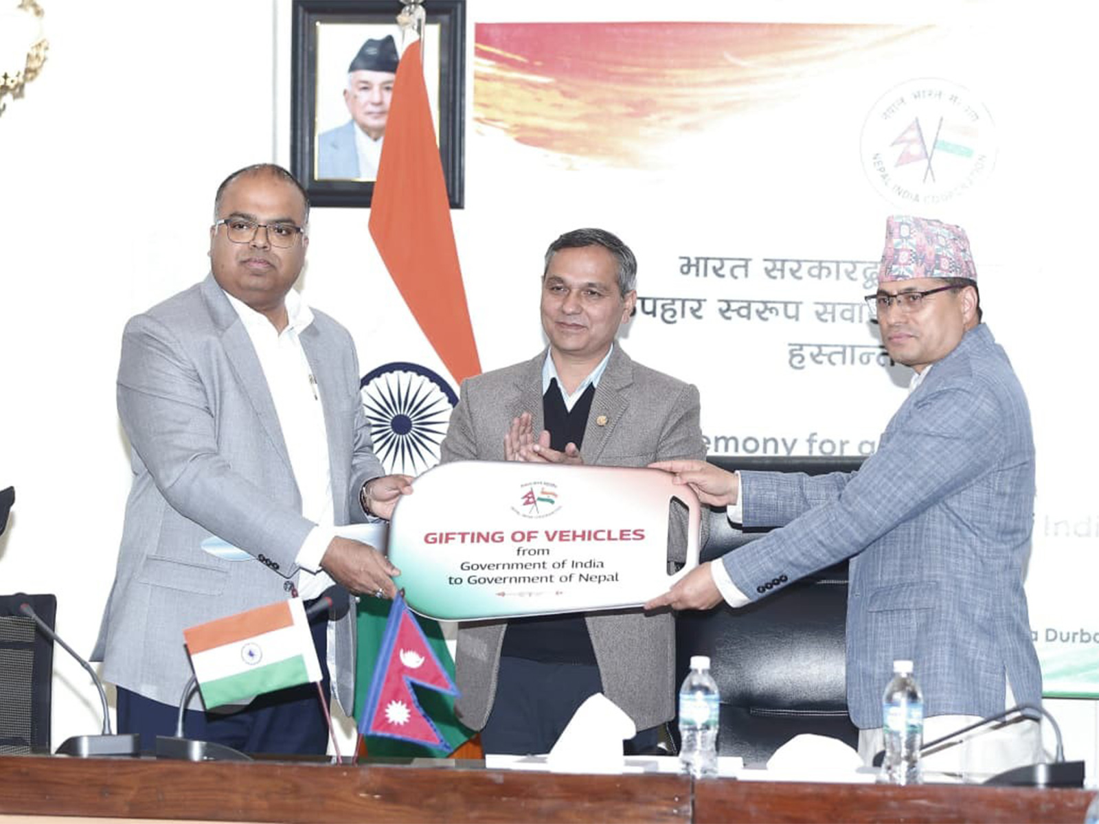 India hands over first tranche of election assistance to Nepal ahead of national polls (Photo/X@IndiaInNepal)