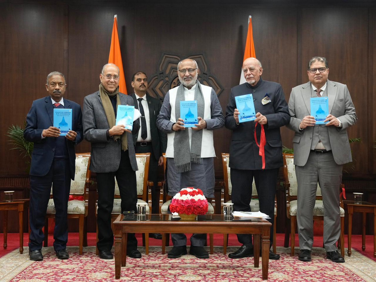 Vice President CP Radhakrishnan launched the book "Chalice of Ambrosia: Ram Janmabhoomi - Challenge and Response" (Photo/@VPIndia)