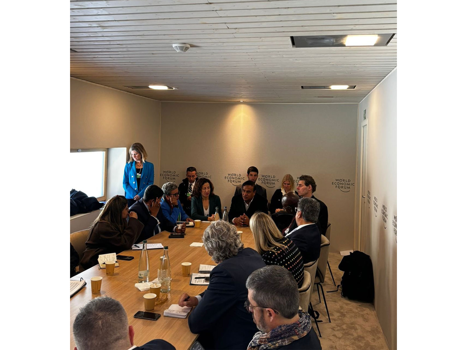 Assam CM Himanta Biswa Sarma during an event in Davos (Photo/X/@himantabiswa)