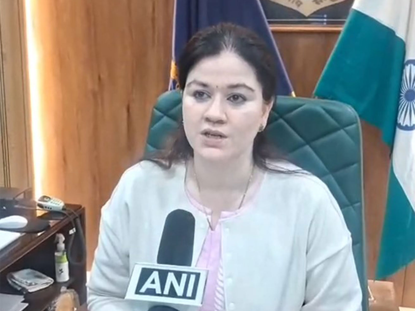 Rajnandgaon SP Ankita Sharma (Photo/ANI)