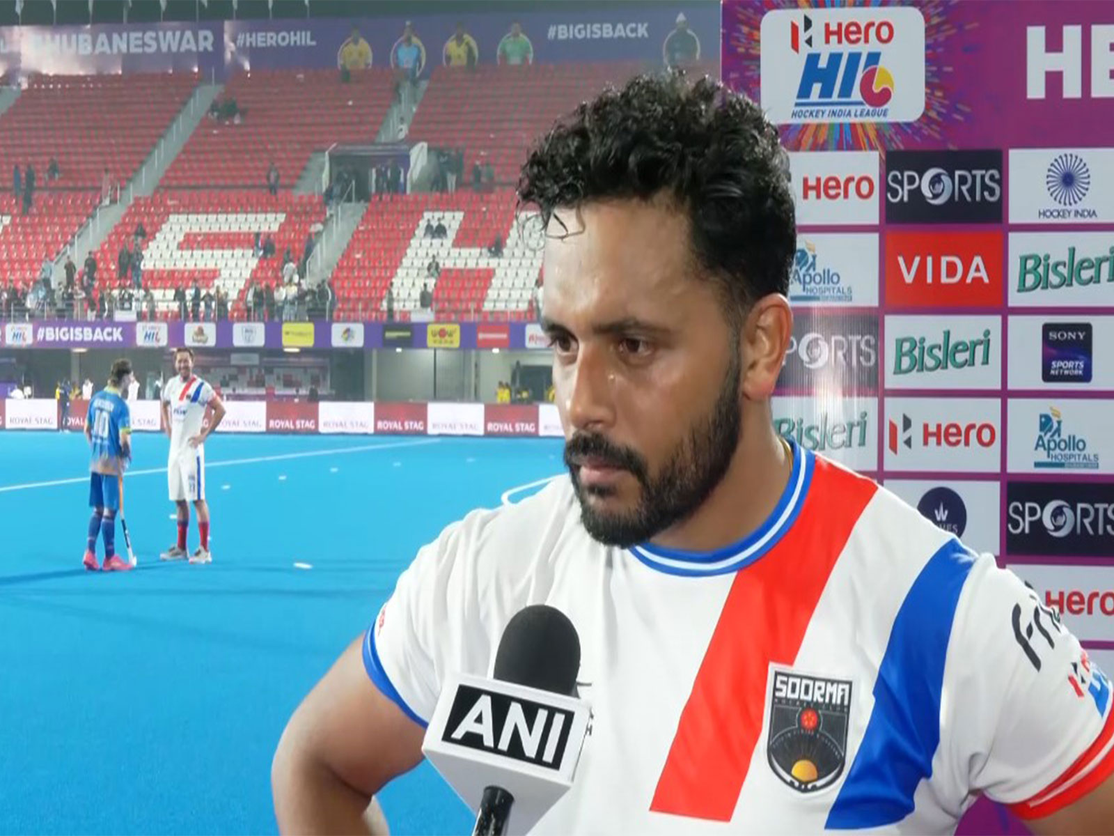 JSW Soorma Hockey Club captain Harmanpreet Singh. (Photo: ANI)