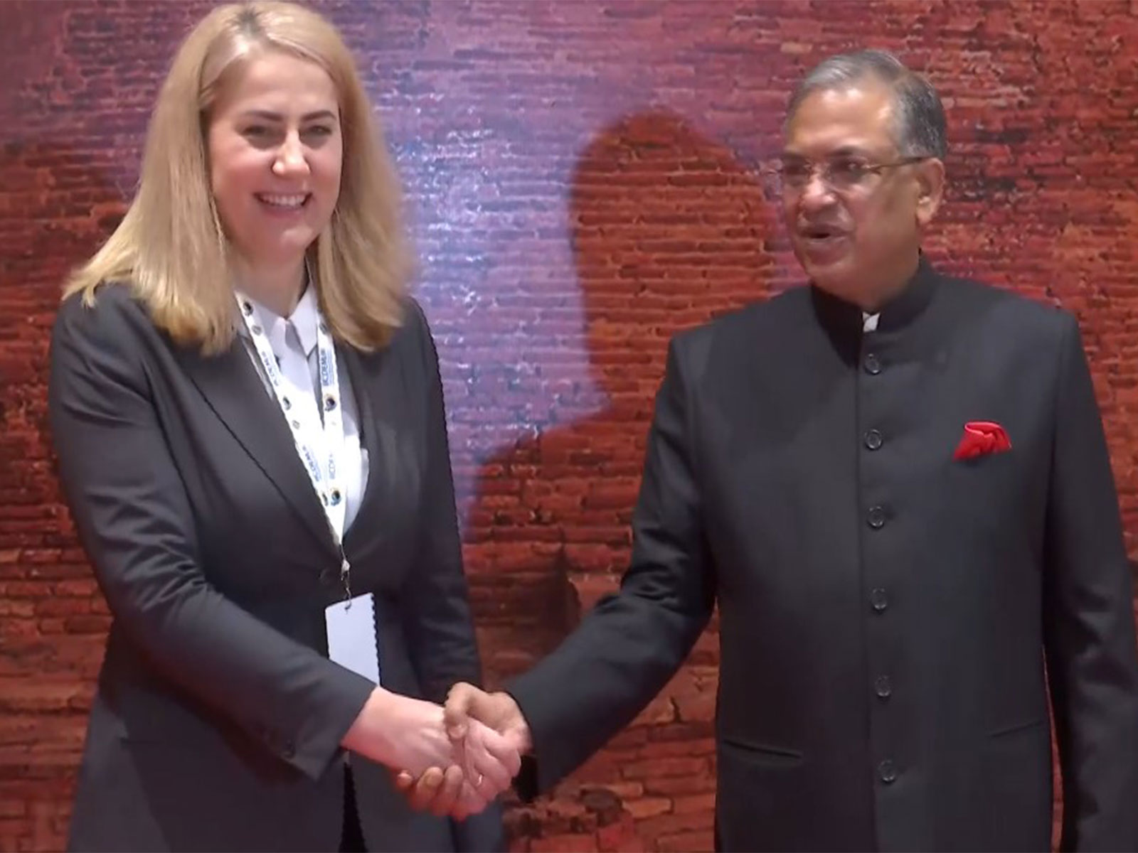 Chief Election Commissioner Gyanesh Kumar welcoming internatiomal delegates for IICDEM 2026 (Photo/ANI)