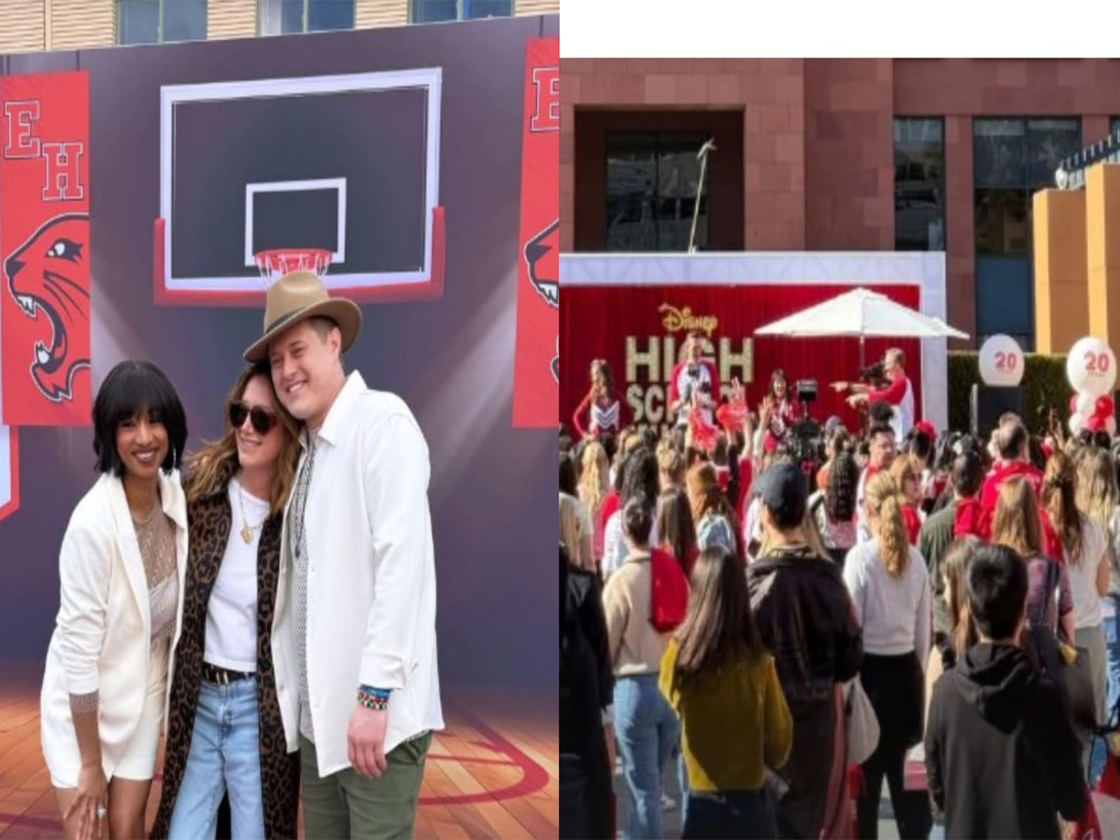 Ashley Tisdale with Lucas Grabeel and Disney Channel (Photo/instagram/@ashleytisdalefrench)