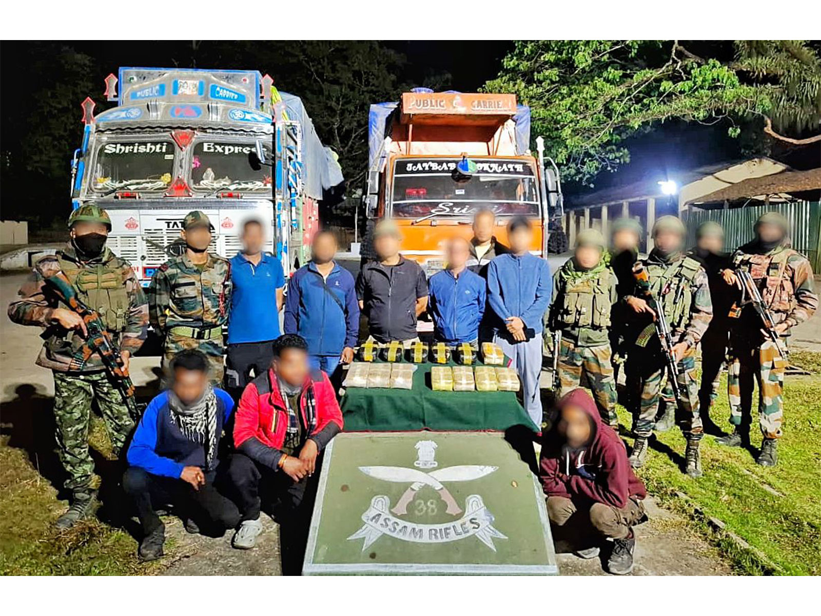 Assam rifles, DRI seize Yaba tablets worth Rs 39 crore in Assam's Cachar (Photo: Assam Rifles)
